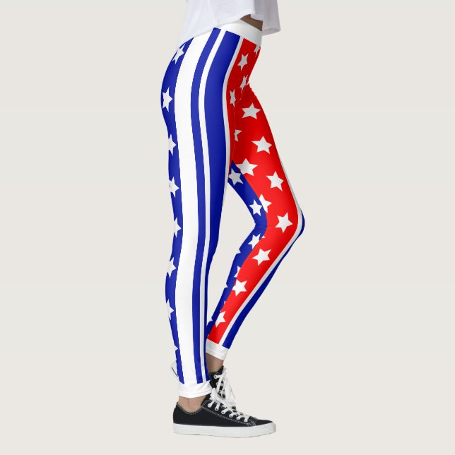 Leggings EE.UU. Patriot de EE.UU. Estrellas y rayas (Derecha)