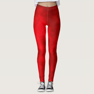 Leggings Efecto de la nube de tormenta de estilo Rojo