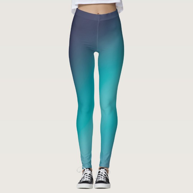 Leggings Efecto de luz solar gris verde (Anverso)