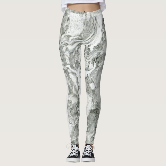 Leggings efecto de mármol personalizado (Anverso)