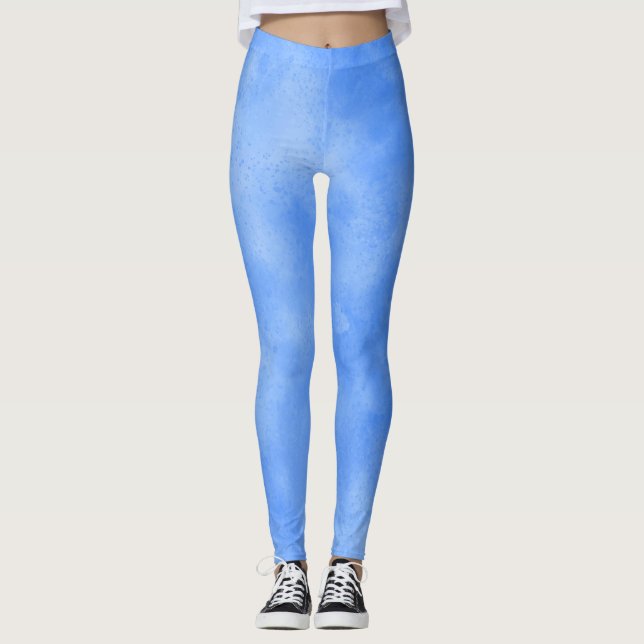 Leggings efecto de nube de tormenta de estilo Azul Frosty (Anverso)