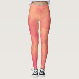 Leggings Efecto de nube de tormenta de estilo Peach