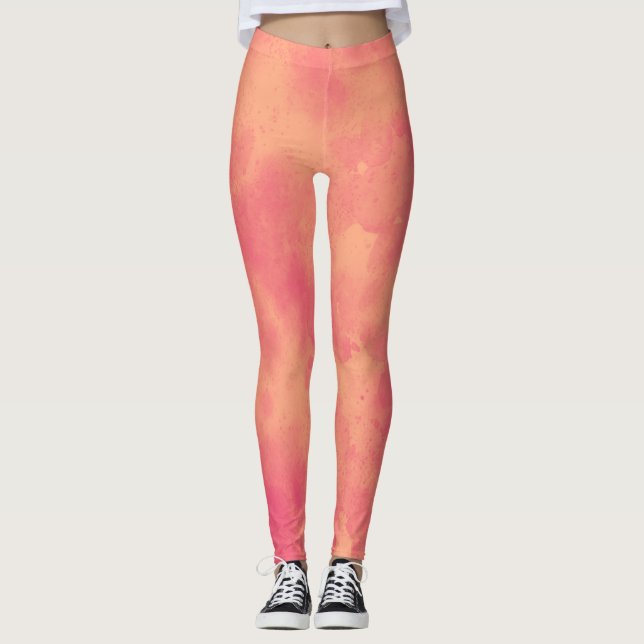 Leggings Efecto de nube de tormenta de estilo Peach (Anverso)