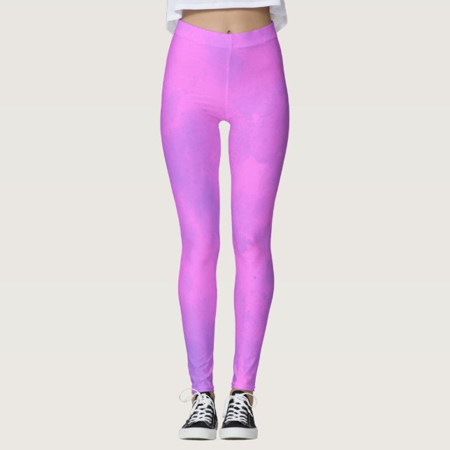 Leggings Efecto de nube de tormenta de estilo Rosa (Anverso)