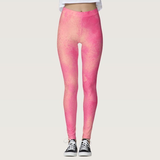 Leggings Efecto de nube de tormenta de estilo Rosa (Anverso)