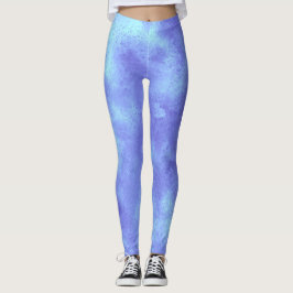 Leggings Efecto de nube de tormenta elegante Azul