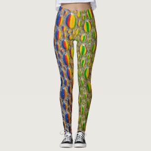 Leggings Efecto de piel animal abstracto del diseño