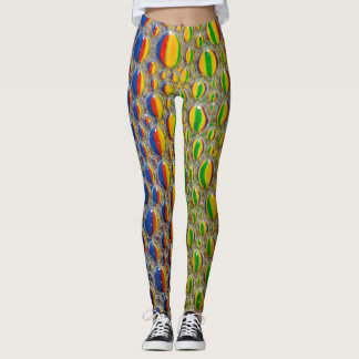 Leggings Efecto de piel animal abstracto del diseño