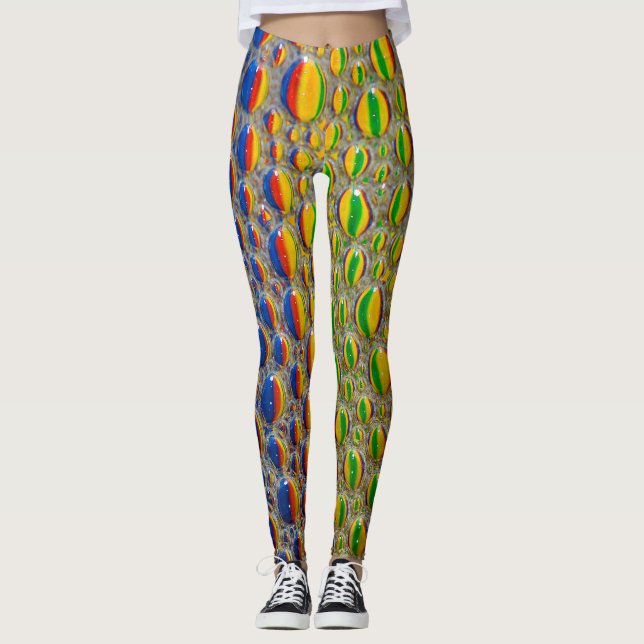 Leggings Efecto de piel animal abstracto del diseño (Anverso)