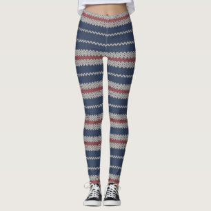 Leggings Efecto de punto de Guay Piernas a rayas
