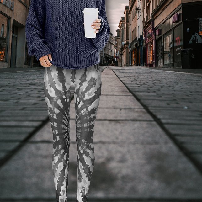 Leggings Efecto de tinte de amarre Halloween Skeleton (Subido por el creador)