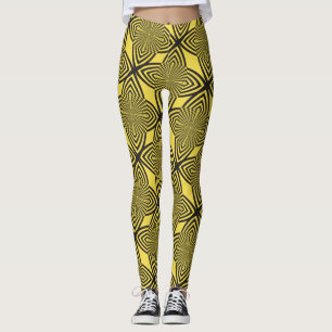 Leggings efecto mariposa abstracto