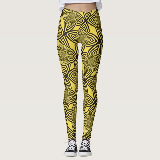 Leggings efecto mariposa abstracto (Anverso)