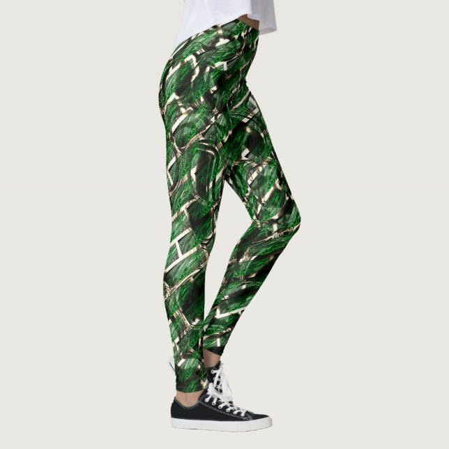 Leggings ¿Efecto "muro" verde y burbujas más oscuras? (Derecha)
