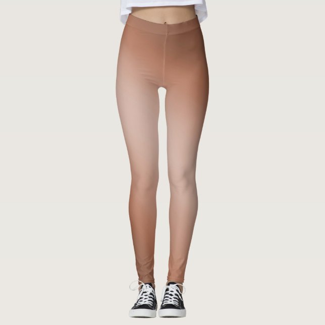 Leggings Efecto ombre de luz de luna marrón (Anverso)