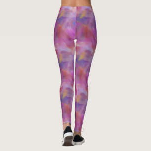 Leggings Efecto Pintura de brocha efecto Púrpura Yoga Leggi