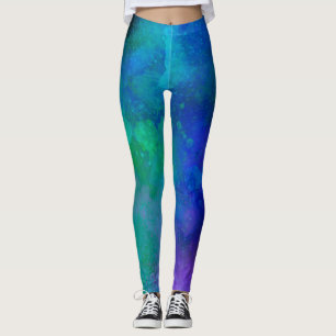 Leggings Efecto salpicador de pintura de galaxia