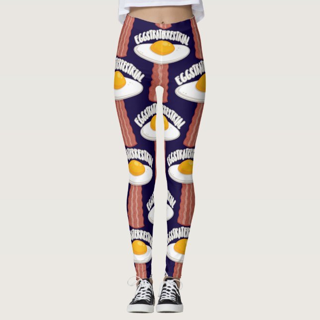 Leggings Eggstraterrestririal con texto (Anverso)