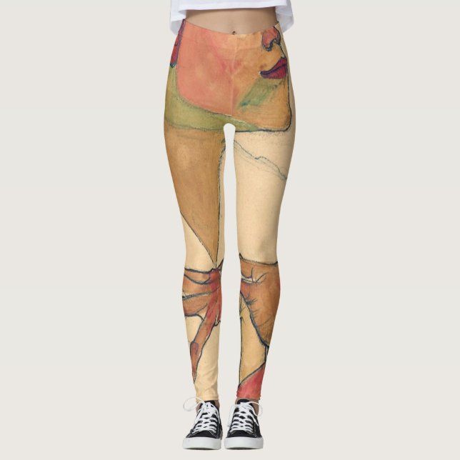 Leggings Egon Schiele Autoretrato Con Las Manos En El Pecho (Anverso)