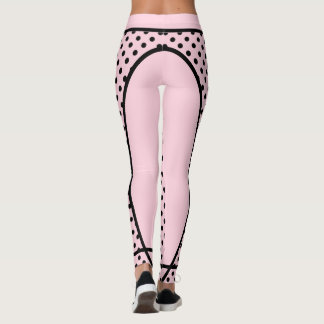 Leggings Ein Traum in Rosa mit schwarzen Punkten Yoga