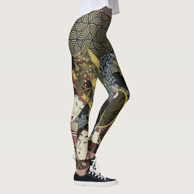 Leggings Ejecutantes japoneses de la corte imperial (Derecha)