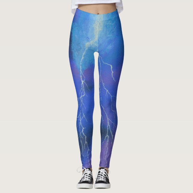 Leggings Ejecutar como relámpago - Piernas (Anverso)