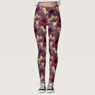 Leggings Ejercicio de Flor de Amarilis Criada de lujo de A