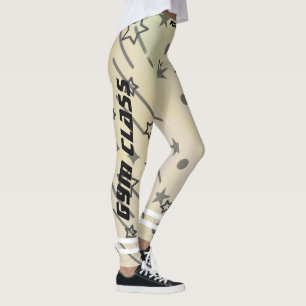 Leggings Ejercicio de un patrón de estrellas personalizado