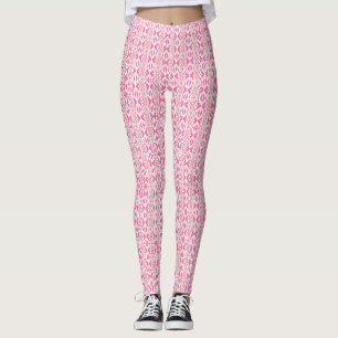 Leggings Ejercicio del Gimnasio del patrón de deco rosado d