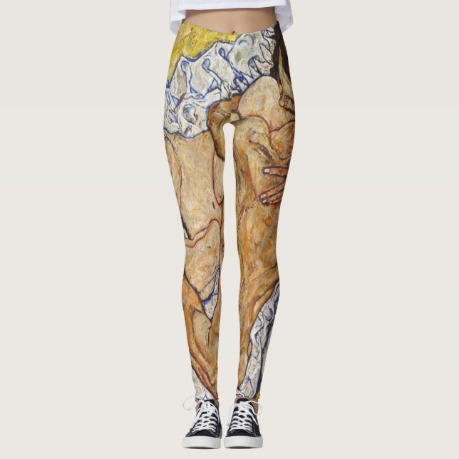 Leggings El abrazo Egon Schiele (Anverso)