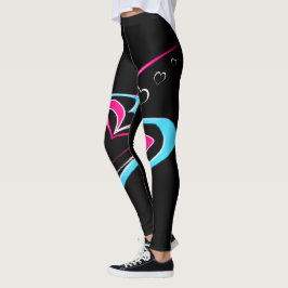 Leggings El amor es un rastro de corazones