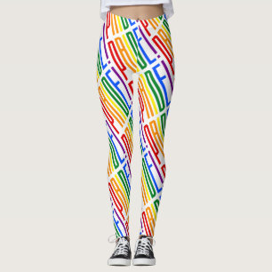 Leggings El amor por el orgullo LGBT es la bandera arcoiris