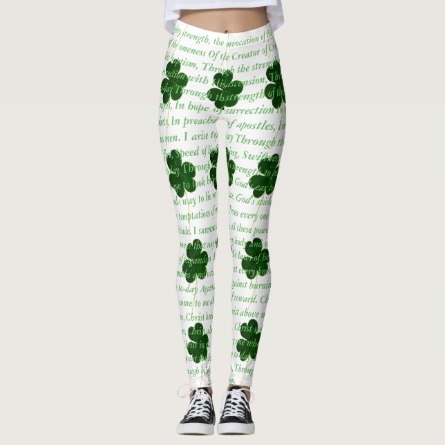Leggings El antiguo poema irlandés St. Patrick Hymn El grit (Anverso)