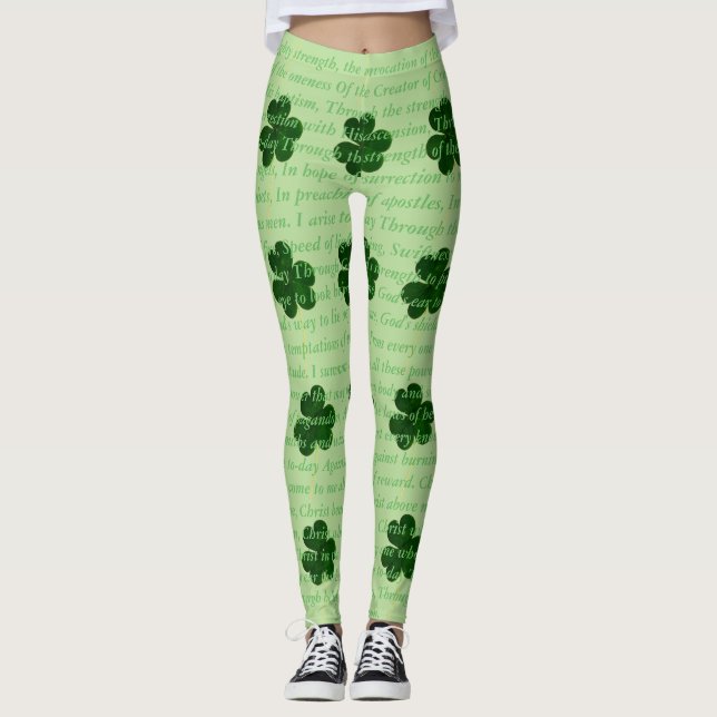 Leggings El antiguo poema irlandés St. Patrick Hymn El grit (Anverso)