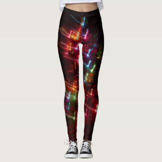 Leggings El árbol de navidad enciende las polainas