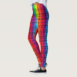 Leggings El arco iris colorea dominós