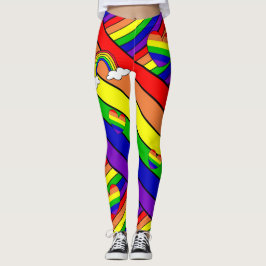 Leggings El arcoiris del orgullo LGBT de lesbianas