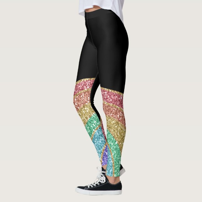 Leggings El arcoiris espumoso Purpurina (Izquierda)
