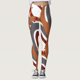 Leggings El arcoiris grisáceo de Terracota personalizado #m
