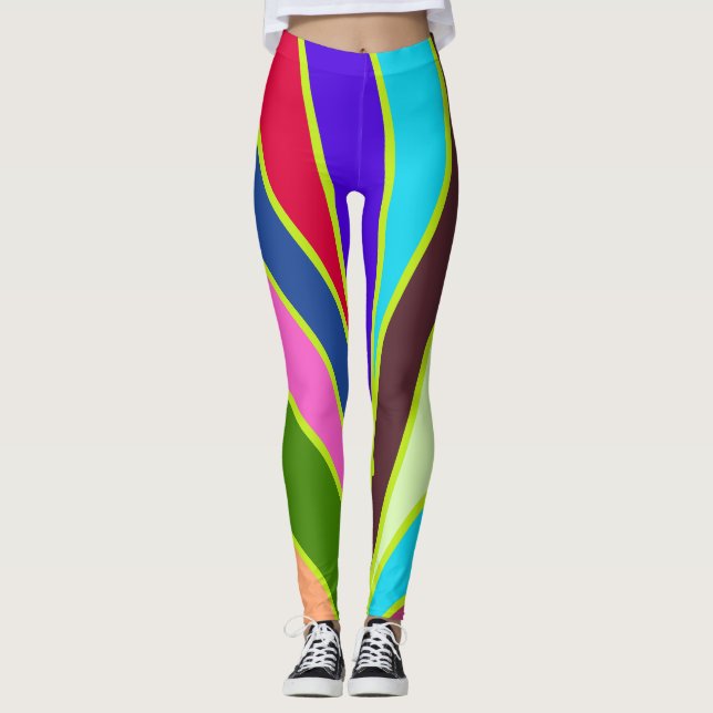 Leggings El arcoiris suave y colorido "Ratti_Creative_Arts" (Anverso)