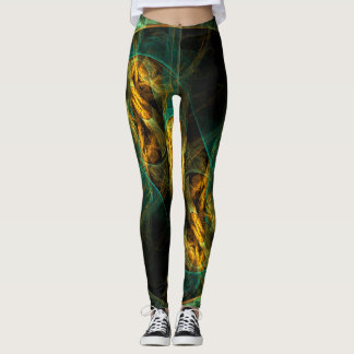 Leggings El arte abstracto del ojo de la jungla