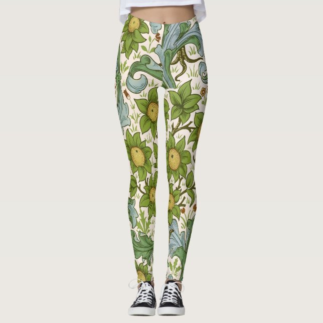 Leggings El arte de la Orchard de William Morris (Anverso)