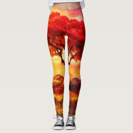 Leggings El arte del árbol de la vida brillante