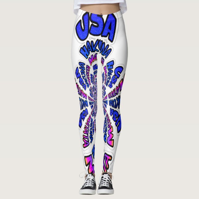Leggings El asombroso diseño de las hormigas Hakuna Matata  (Anverso)
