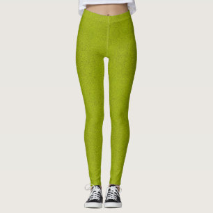 Leggings El aspecto de Snuggly Chartreuse Verde Ante