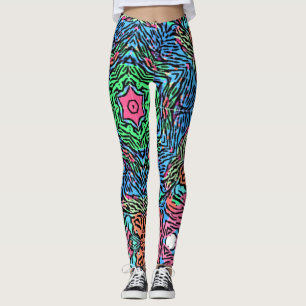 Leggings El audaz y salvaje Mandala inspiró un patrón en la