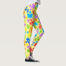 Leggings El autismo de color pastel grande rompe piezas en 
