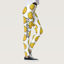 Leggings El baloncesto personaliza las leyendas del amarill