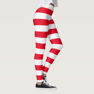 Leggings El bastón de caramelo grande raya el modelo