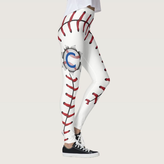 Leggings El béisbol cose la estación (Derecha)